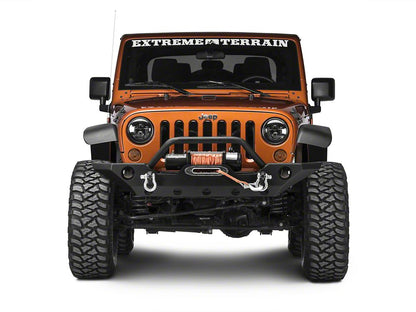Barricade Aluminum Inner Fender Liners; Textured Black (07-18 Jeep Wrangler JK)