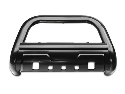 Barricade 3.50-Inch Oval Bull Bar with Skid Plate; Black (18-25 Jeep Wrangler JL)