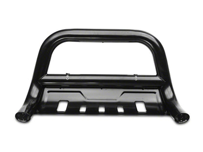 Barricade 3.50-Inch Oval Bull Bar with Skid Plate; Black (18-25 Jeep Wrangler JL)