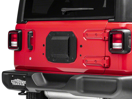 Barricade Spare Tire Delete with License Plate Mount (18-25 Jeep Wrangler JL, Excluding 4xe)