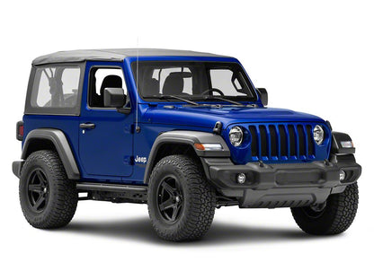 Barricade Enhanced Rubi Rails; Textured Black (18-25 Jeep Wrangler JL 2-Door)