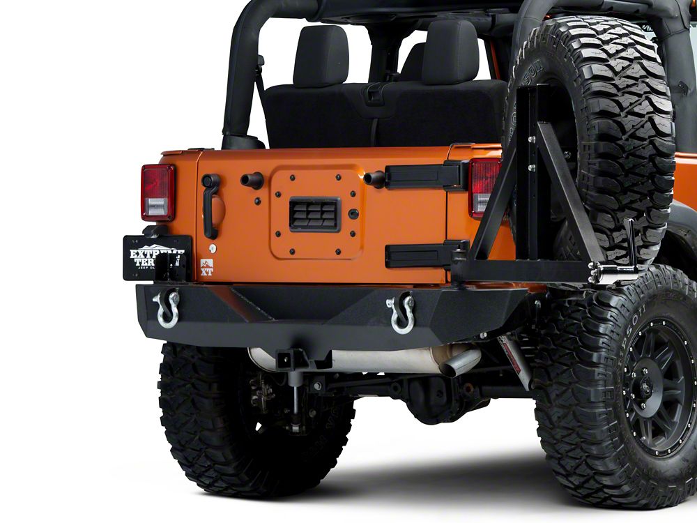 Barricade Trail Force HD Rear Bumper with Tire Carrier (07-18 Jeep Wrangler JK)