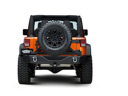 Barricade Trail Force HD Rear Bumper with Tire Carrier (07-18 Jeep Wrangler JK)