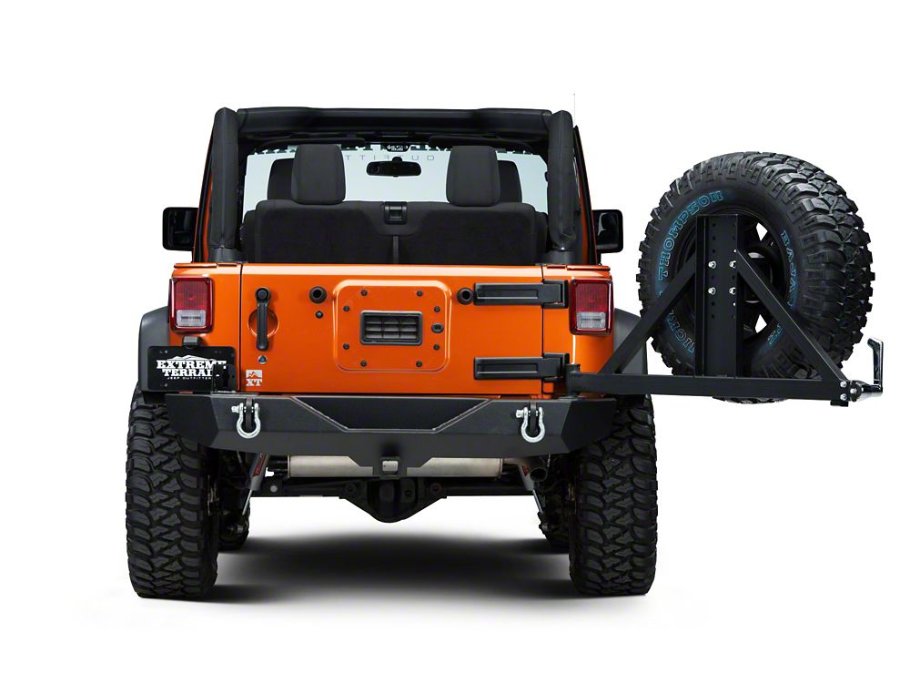Barricade Trail Force HD Rear Bumper with Tire Carrier (07-18 Jeep Wrangler JK)