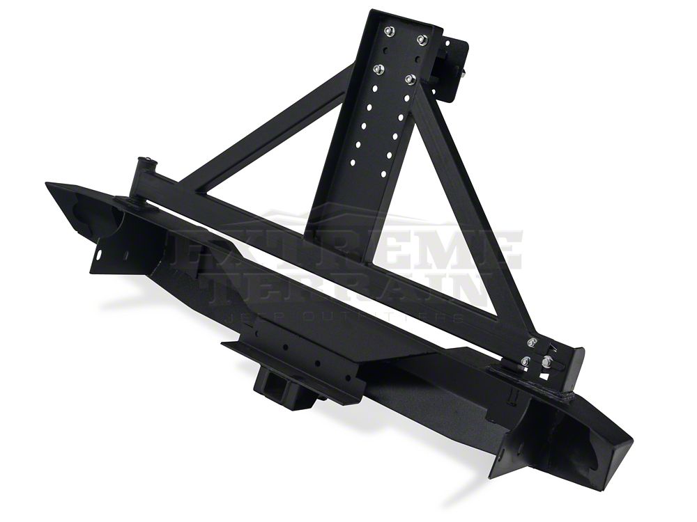 Barricade Trail Force HD Rear Bumper with Tire Carrier (07-18 Jeep Wrangler JK)