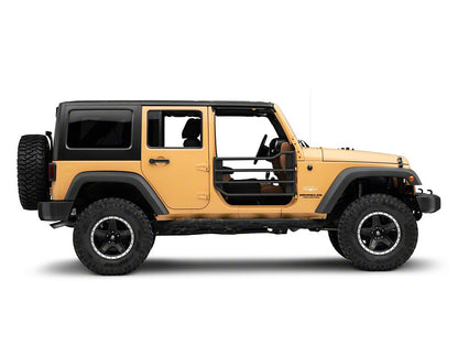 Barricade Tubular Adventure Doors; Front (07-18 Jeep Wrangler JK)