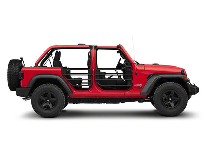 Barricade Tubular Adventure Doors; Front (18-25 Jeep Wrangler JL)