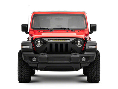 Barricade Dark Star Aluminum Grille with 20-Inch LED Light Bar (18-25 Jeep Wrangler JL)