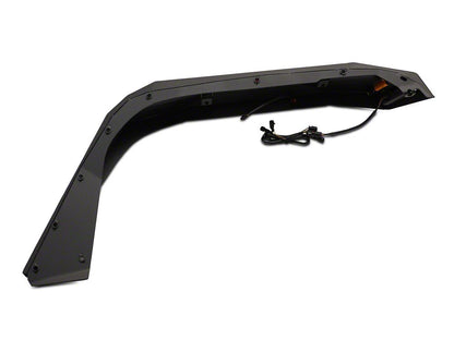 Barricade X-Series Fender Flares; Rear; Red Inserts (18-25 Jeep Wrangler JL)