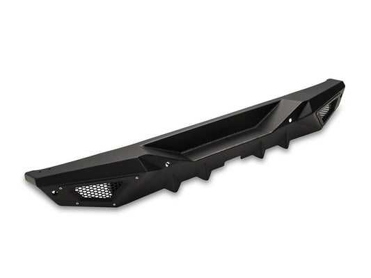 Barricade X-Series Rear Bumper; Black Inserts (18-25 Jeep Wrangler JL)
