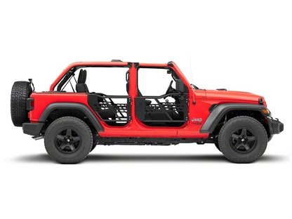 Barricade Tubular Safari Doors with Mirrors (18-25 Jeep Wrangler JL 4-Door)