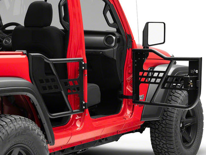 Barricade Tubular Safari Doors with Mirrors (18-25 Jeep Wrangler JL 4-Door)