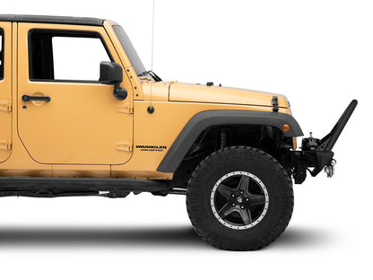 Barricade Stubby Winch Front Bumper with Stinger Bar (07-18 Jeep Wrangler JK)