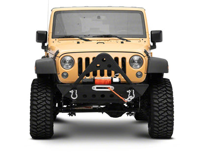 Barricade Stubby Winch Front Bumper with Stinger Bar (07-18 Jeep Wrangler JK)