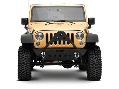 Barricade Stubby Winch Front Bumper with Stinger Bar (07-18 Jeep Wrangler JK)