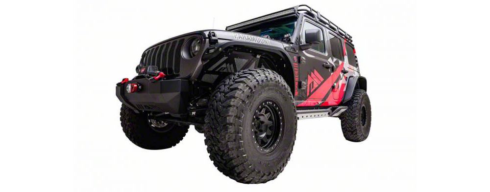 Barricade Gen2 Front Aluminum Inner Fender Liners (20-25 Jeep Gladiator JT)