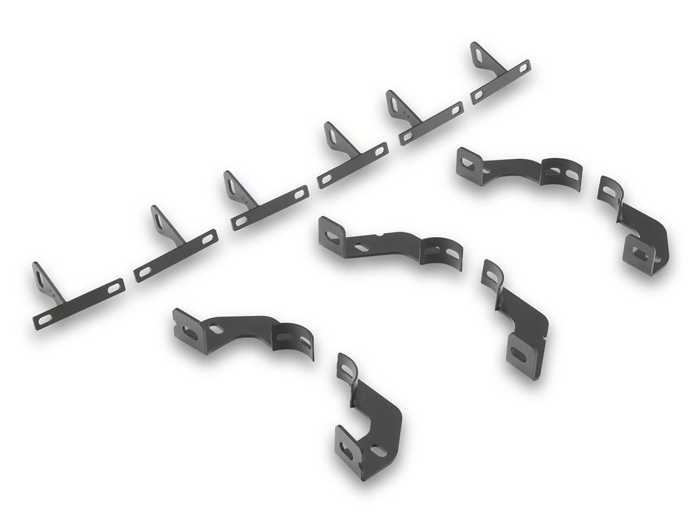 Barricade Tubular Drop Steps; Fine Textured Black (07-18 Jeep Wrangler JK 4-Door)