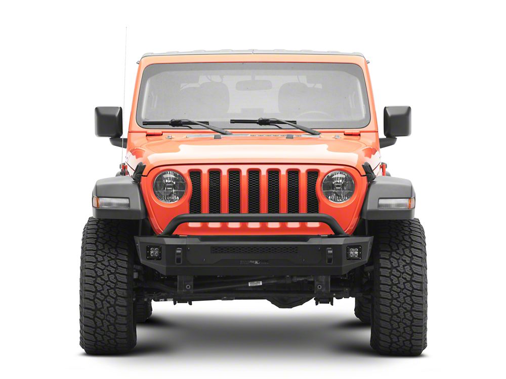 Barricade HD3 Stubby Front Bumper with LED Fog Lights (18-25 Jeep Wrangler JL)