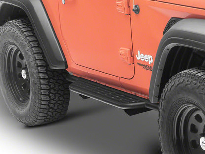 Barricade Formed HD Running Boards; Textured Black (18-25 Jeep Wrangler JL 2-Door)