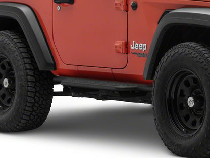 Barricade Formed HD Running Boards; Textured Black (18-25 Jeep Wrangler JL 2-Door)