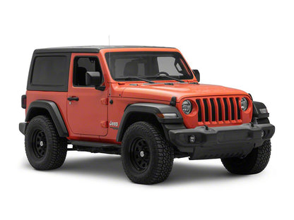 Barricade Formed HD Running Boards; Textured Black (18-25 Jeep Wrangler JL 2-Door)
