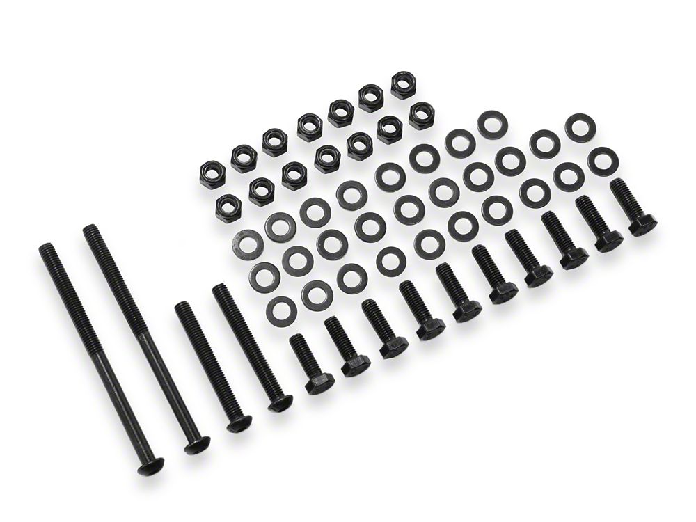 Barricade Replacement Tubular Front Fender Flare Hardware Kit for J107017 Only (07-18 Jeep Wrangler JK)