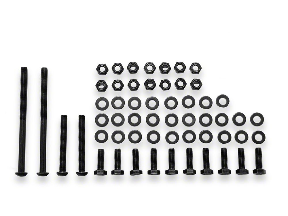 Barricade Replacement Tubular Front Fender Flare Hardware Kit for J107017 Only (07-18 Jeep Wrangler JK)
