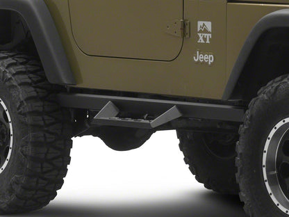 Barricade Canyon Drop Steps; Textured Black (87-06 Jeep Wrangler YJ & TJ, Excluding Unlimited)