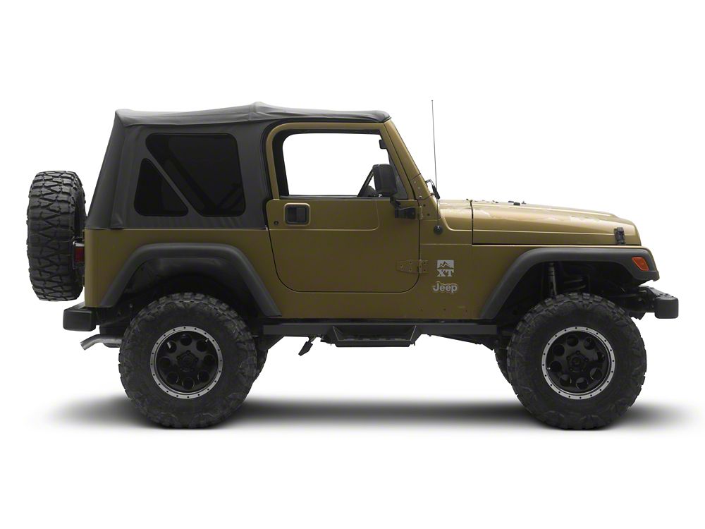 Barricade Canyon Drop Steps; Textured Black (87-06 Jeep Wrangler YJ & TJ, Excluding Unlimited)