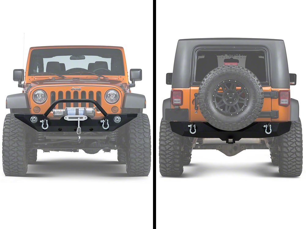 Barricade Trail Force HD Front and Rear Bumpers (07-18 Jeep Wrangler JK)