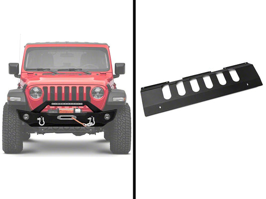 Barricade HD Front Bumper with 20-Inch Light Bar and Skid Plate (18-26 Jeep Wrangler JL)