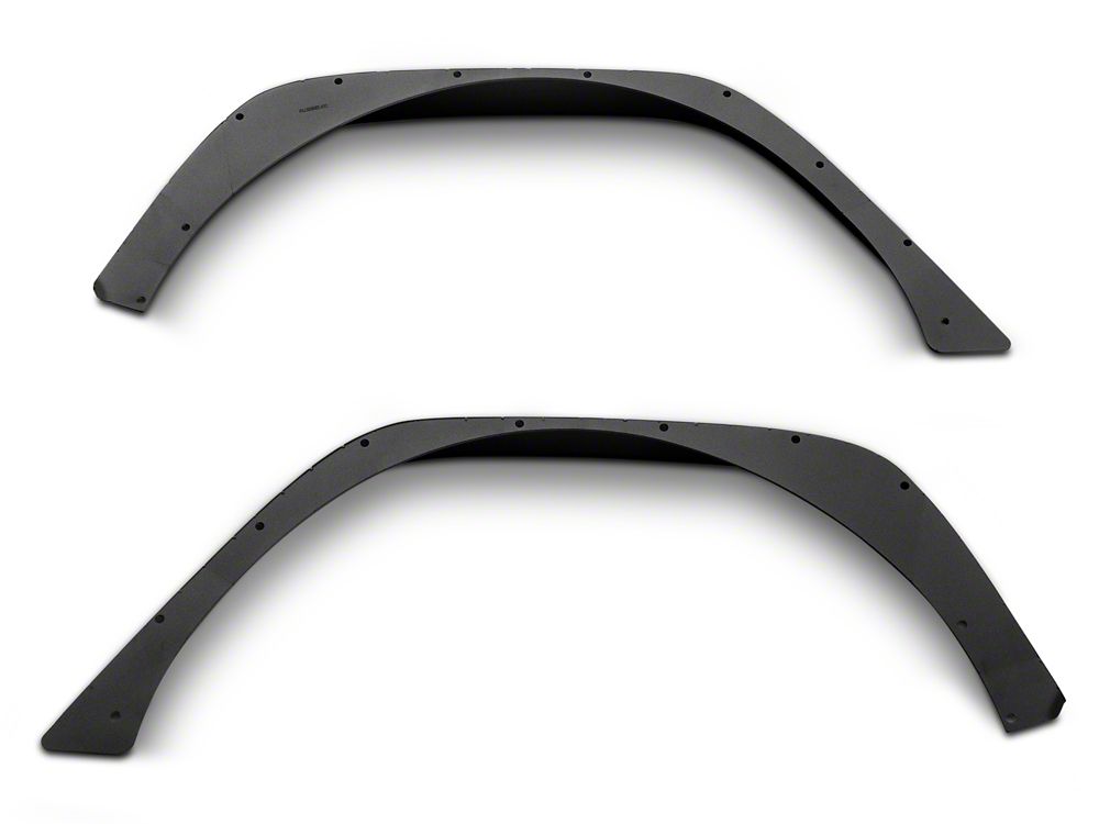 Barricade HD Flat Fender Flares with LED DRL and Turn Signal; Front and Rear (18-26 Jeep Wrangler JL)