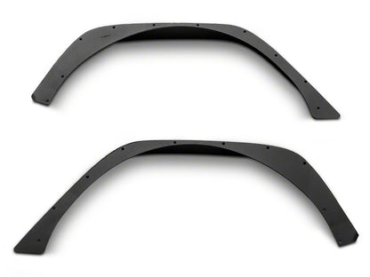 Barricade HD Flat Fender Flares with LED DRL and Turn Signal; Front and Rear (18-26 Jeep Wrangler JL)