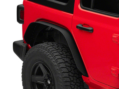 Barricade HD Flat Fender Flares with LED DRL and Turn Signal; Front and Rear (18-26 Jeep Wrangler JL)
