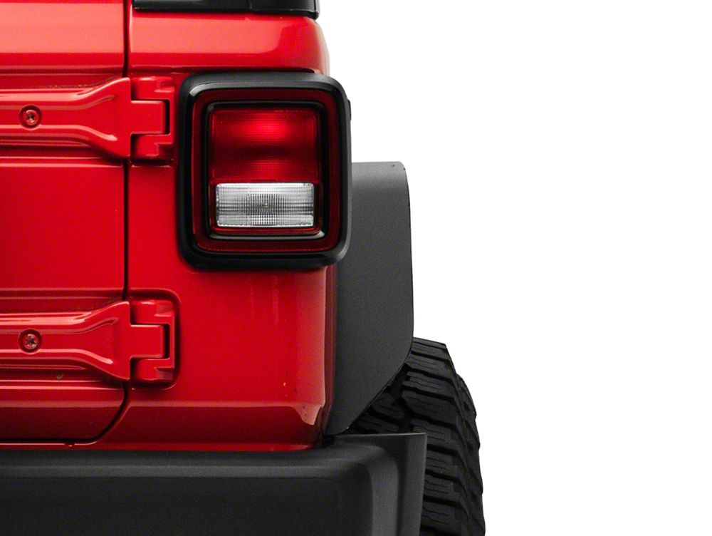 Barricade HD Flat Fender Flares with LED DRL and Turn Signal; Front and Rear (18-26 Jeep Wrangler JL)
