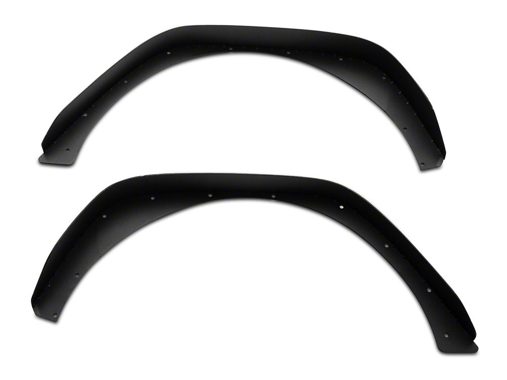 Barricade HD Flat Fender Flares with LED DRL and Turn Signal; Front and Rear (18-26 Jeep Wrangler JL)
