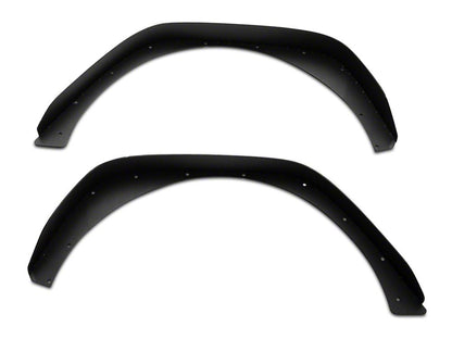 Barricade HD Flat Fender Flares with LED DRL and Turn Signal; Front and Rear (18-26 Jeep Wrangler JL)