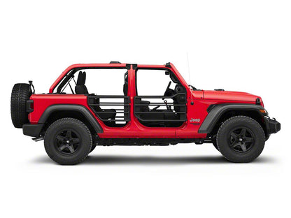 Barricade Tubular Adventure Doors; Front and Rear (18-26 Jeep Wrangler JL 4-Door)