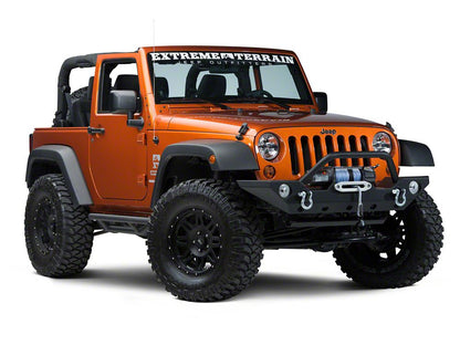 Barricade Trail Force HD Front and Rear Bumpers with 18-Inch Fog Light Extension Harness (11-18 Jeep Wrangler JK)