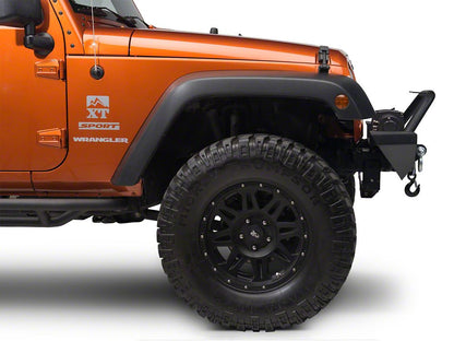 Barricade Trail Force HD Front and Rear Bumpers with 18-Inch Fog Light Extension Harness (11-18 Jeep Wrangler JK)