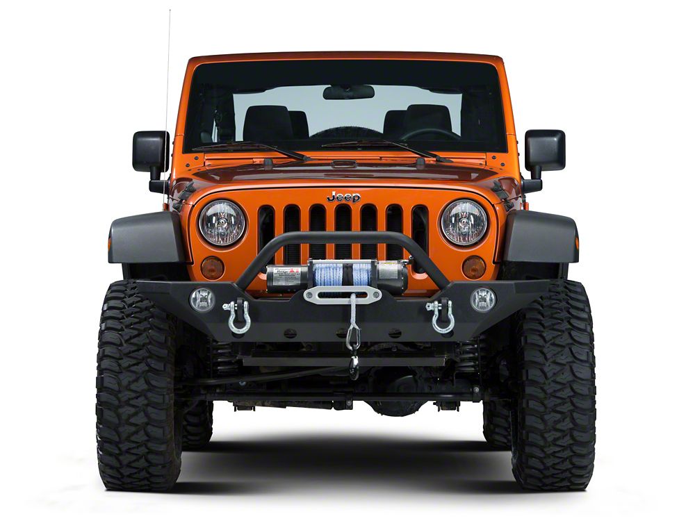 Barricade Trail Force HD Front and Rear Bumpers with 18-Inch Fog Light Extension Harness (11-18 Jeep Wrangler JK)