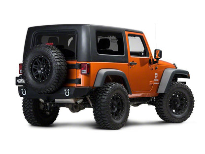 Barricade Trail Force HD Front and Rear Bumpers with 18-Inch Fog Light Extension Harness (11-18 Jeep Wrangler JK)