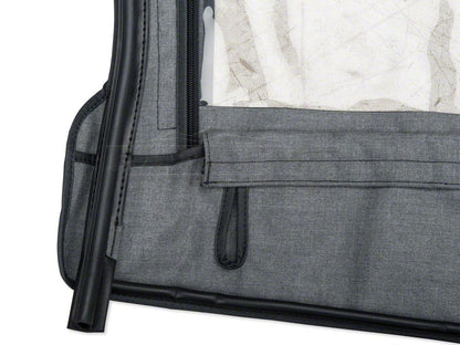 Barricade Replacement Soft Top with Tinted Windows for Half Doors w/ Door Skins; Black Diamond (97-06 Jeep Wrangler TJ)