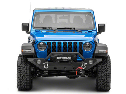 Barricade Trail Force HD Front Bumper with 9,500 lb. Winch (20-25 Jeep Gladiator JT)