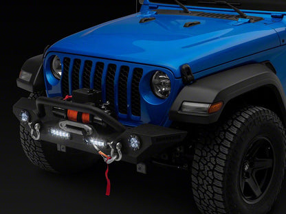 Barricade Trail Force HD Front Bumper with LED Lights and 9,500 lb. Winch (20-25 Jeep Gladiator JT)