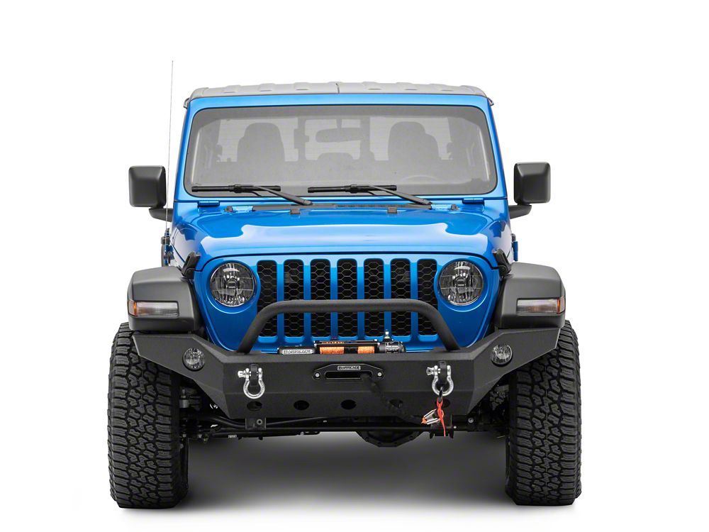 Barricade Trail Force HD Full Width Front Bumper with 9,500 lb. Winch (20-25 Jeep Gladiator JT)