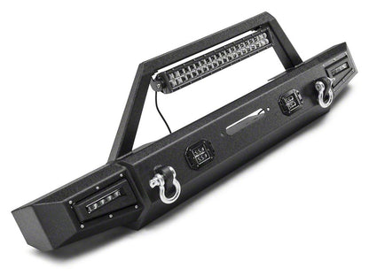 Barricade Vision Series Front Bumper with LED Fog Lights, Work Lights and 20-Inch LED Light Bar (20-25 Jeep Gladiator JT)