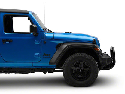 Barricade 3.50-Inch Oval Bull Bar with Skid Plate; Black (20-25 Jeep Gladiator JT)