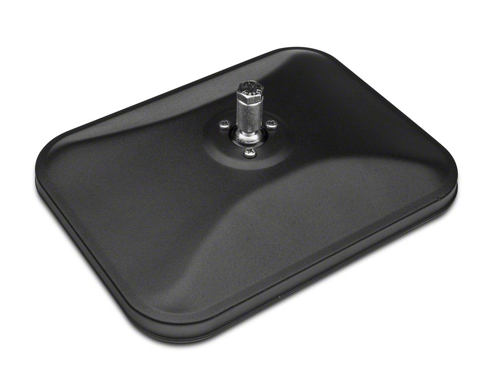 Barricade Rectangular Adventure Mirrors; Textured Black (20-25 Jeep Gladiator JT)