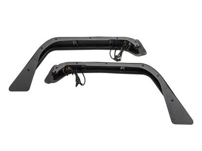 Barricade Tubular Fender Flares with LED DRL and Marker Lights; Front and Rear (20-25 Jeep Gladiator JT)